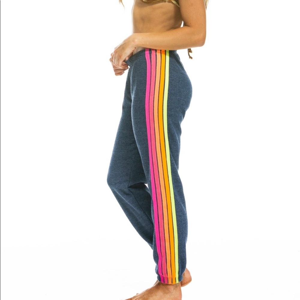 AVIATOR NATION NEON NAVY SWEATPANTS